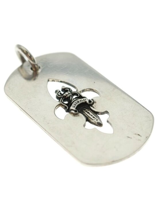Chrome Hearts D TAG LRG FLE DAG Flare Dagger Large Dog Tag  Chrome Hearts D Tag Lrg Fle Dag Fudaga Dog Tag Large Necklace Top